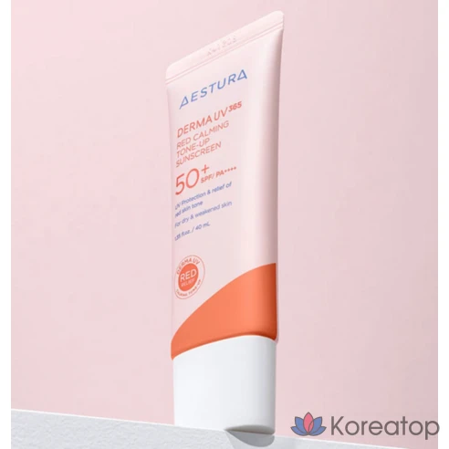 Крем солнцезащитный успокаивающий тонирующий AESTURA SPF50+PA + + ++