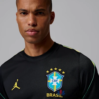 Футболка мужская Jordan Brazil Strike Dri-FIT Soccer Short-Sleeve Knit Top
