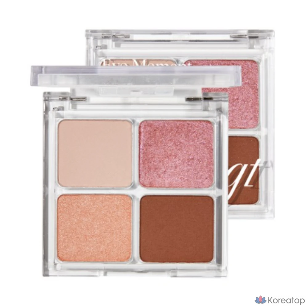Тени для век FMGT Eye Moment Shadow Palette, оттенок 02 Peach Pink, 1 шт.