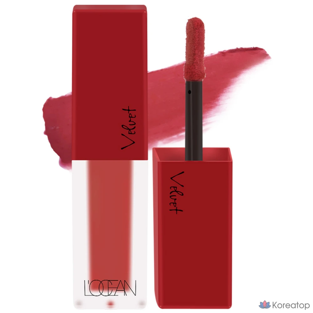 Помада-тинт L'OCEAN Velvet Lip Mousse Tint, C01 Pink Macaron, 1 шт.