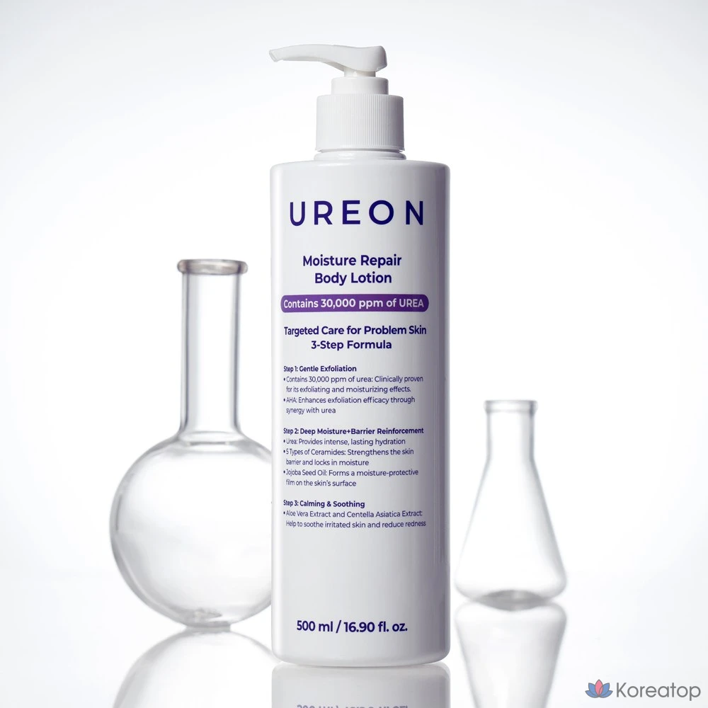 Лосьон для тела Urea Moisture Repair для проблемной кожи, кожи с мурашками, «змеиной кожей», отмершими клетками и расширенными порами, 1 шт., 500 мл.