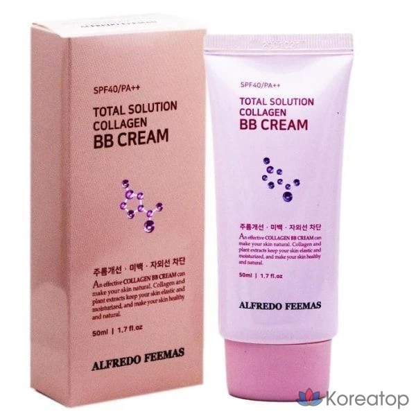 BB-крем Alfredo Feemas Total Solution Collagen, 50 мл, 1 шт.