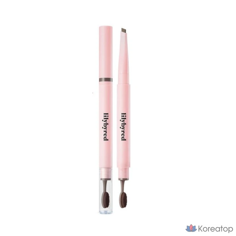 Карандаш для бровей Lilybyred Hard Flat Eyebrow Auto Pencil, оттенок 05 Ash Brown, 0.17 г, 1 шт.