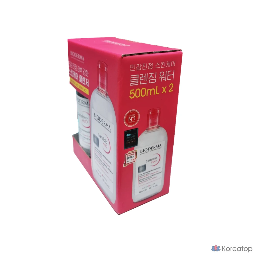 Очищающая вода Bioderma 500 мл x 2 шт., фото 2