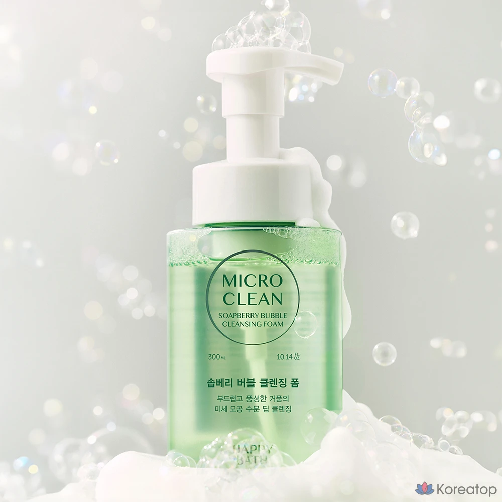 Пенка для умывания Happy Bath Micro Clean Soapberry Bubble, 1 шт., 300 мл