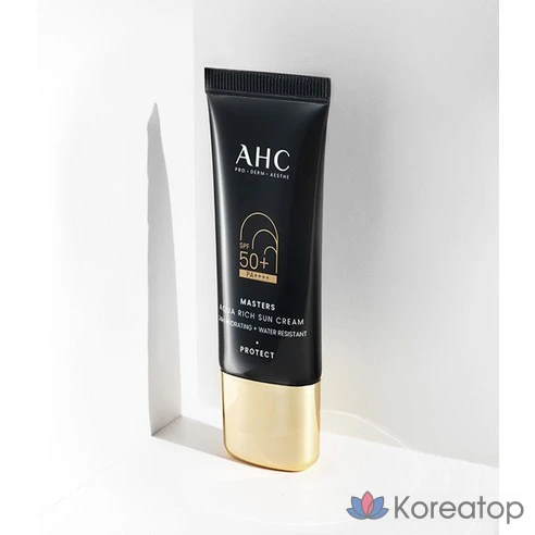 AHC Современный, солнцезащитный крем SPF50 РА Masters Agua Rich Sun Cream, 30 мл