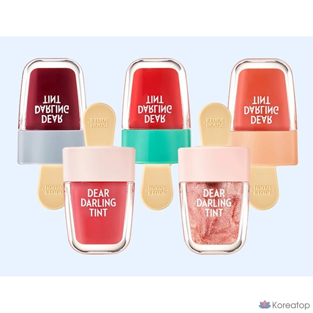 Тинт для губ Etude House Dear Darling Water Gel Tint, оттенок 통팥레드, 4.5 г, 1 шт., фото 3