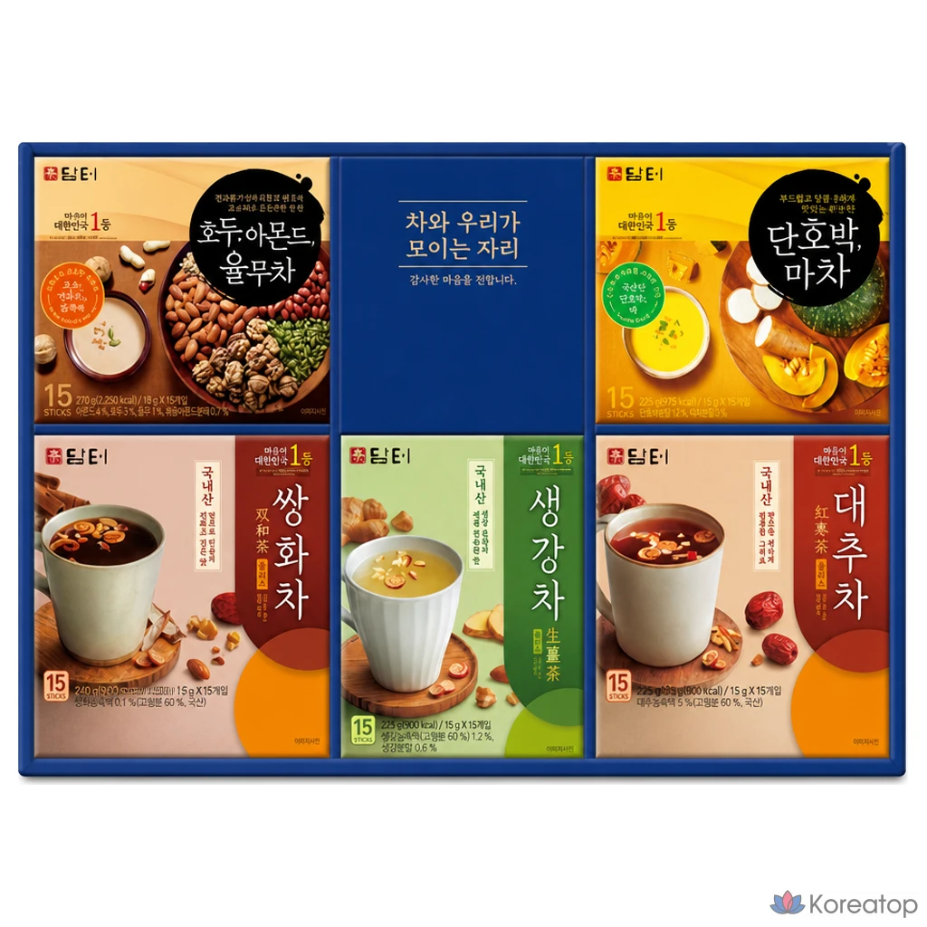 Набор для ухода Damtuh 12-2 Tea Gift Set + Shopping Bag, 5-piece Set, 5 шт.