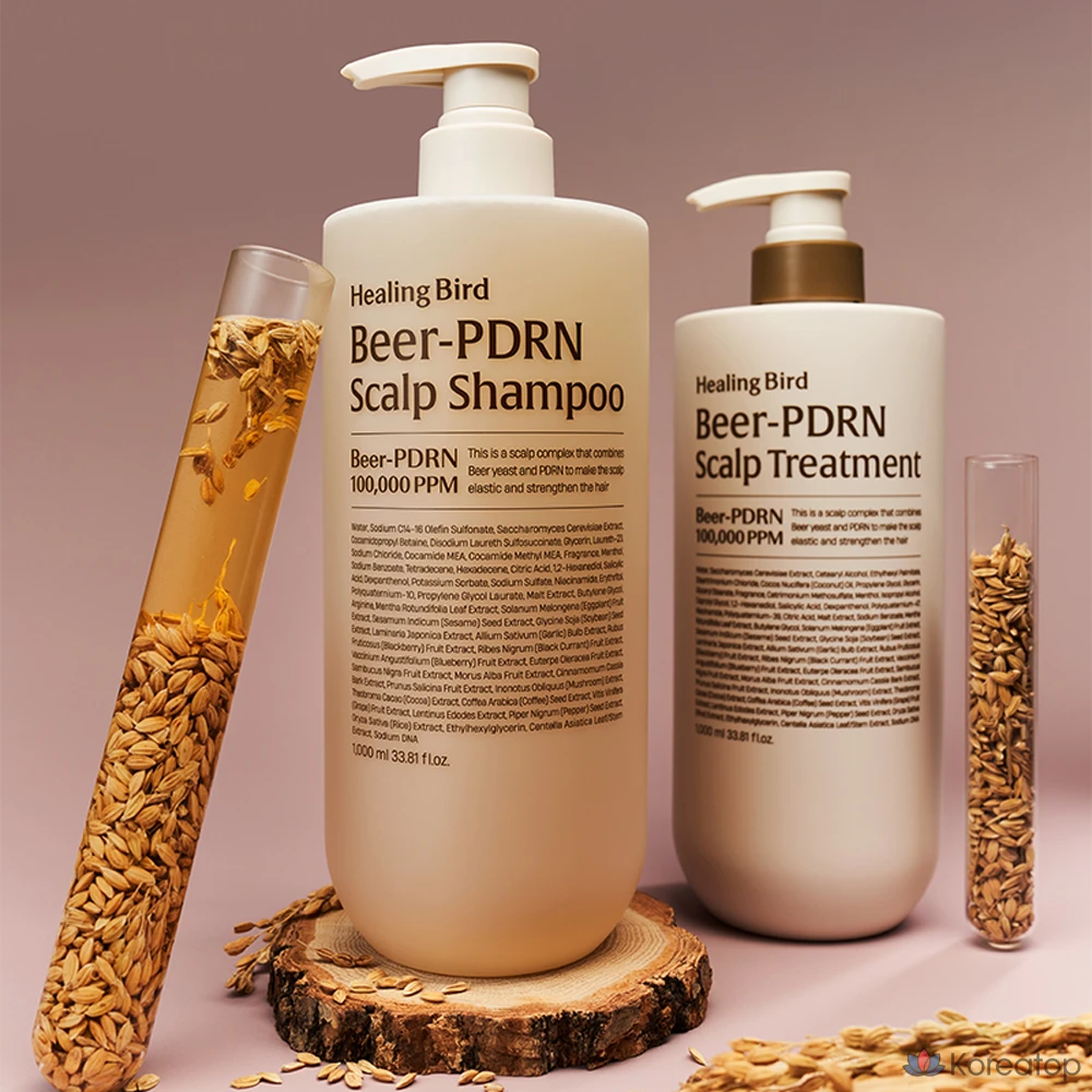 Шампунь Healing Bird Beer PDRN Anti-Hair Loss, 1 л, 1 шт.