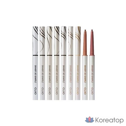 Водостойкий карандаш-лайнер Clio Sharp So Simple 0,14 г, 04, темно-коричневый, 1 шт.