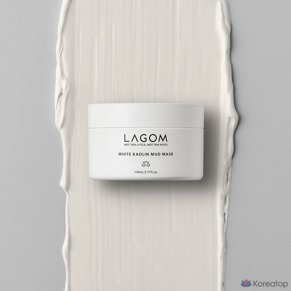 Глиняная маска LAGOM White Kaolin Mud Mask, 110 мл, 4 шт., фото 3
