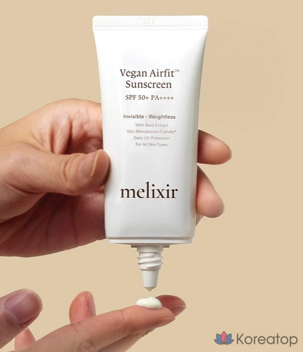 Солнцезащитный крем Melixir Vegan Air Fit Sunscreen SPF50+ PA++++, 50 мл, 1 шт.
