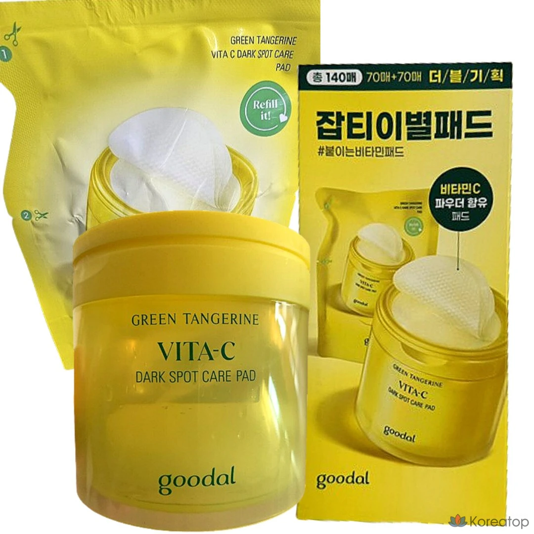 Тонер-пэды Goodal Cheonggyul Vita C Dark Spot Care Face & Body Peeling Pad, 160 мл, 1 шт.