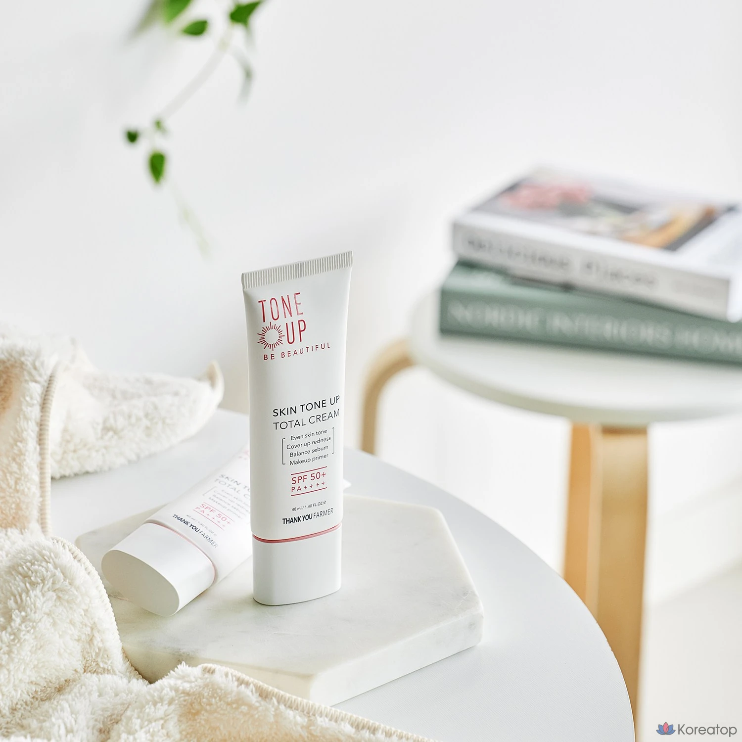 Крем для выравнивания тона кожи Thank You Farmer Skin Tone Up Total Cream, 40 мл, 1 шт.