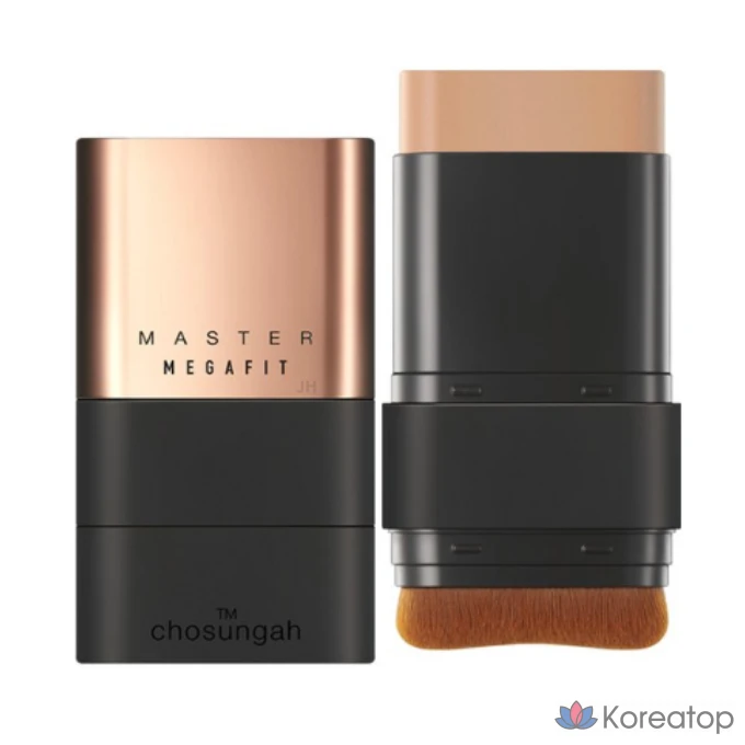 Тональный крем-стик CHOSUNGAH™ Mega Fit Stick Foundation Master SPF50+ PA++++ 16 г, 1 шт., № 2 SNAD (песочно-бежевый)
