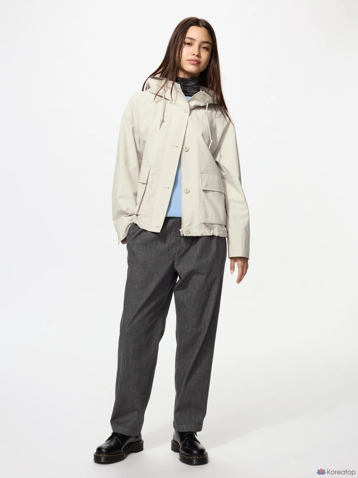 Брюки Uniqlo Stretch Easy Ankle Pants Denim