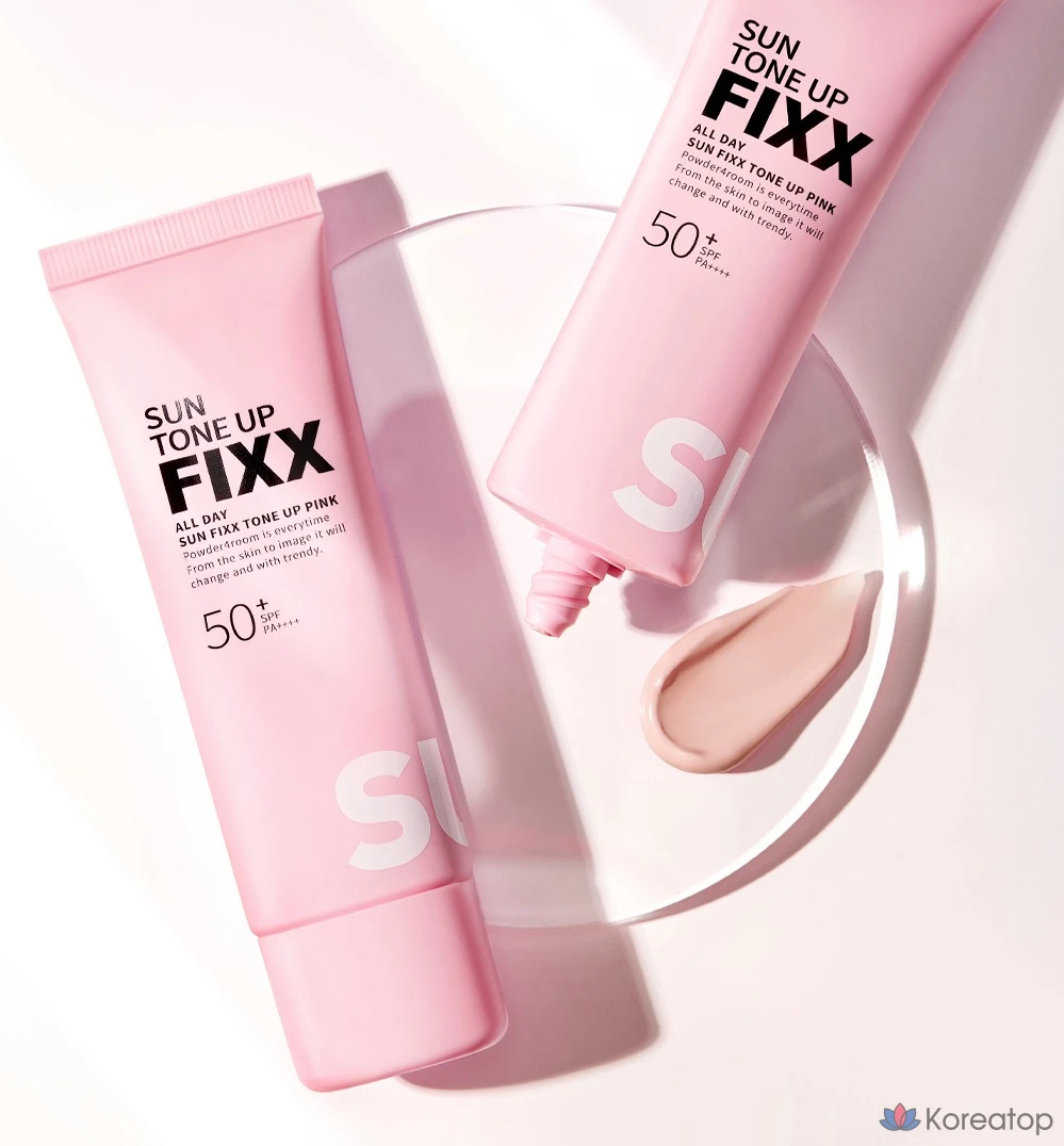 Солнцезащитный крем So Natural All Day Sun Fixer Tone Up Pink SPF 50+ PA++++, 1 шт., 50 мл