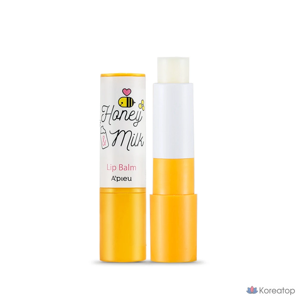 Питательный бальзам для губ Missha с медом и молоком, 3,3 г, 1 шт.