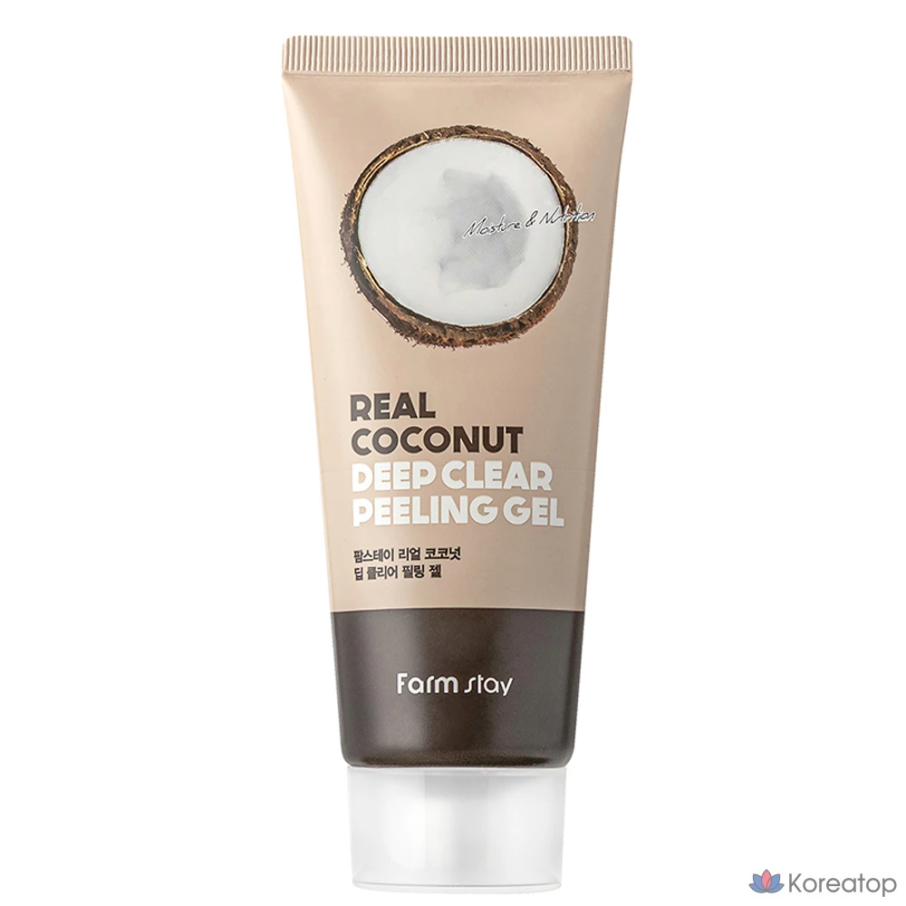 Отшелушивающий гель FarmStay Real Coconut Deep Clear Peeling Gel, 100 мл, 1 шт.