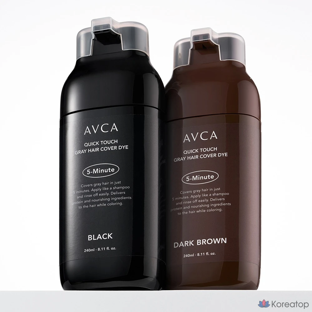 Краска для волос AVCA Quick Touch 5-Minute Gray Coverage, оттенок Dark Brown, 240 мл, 1 шт.