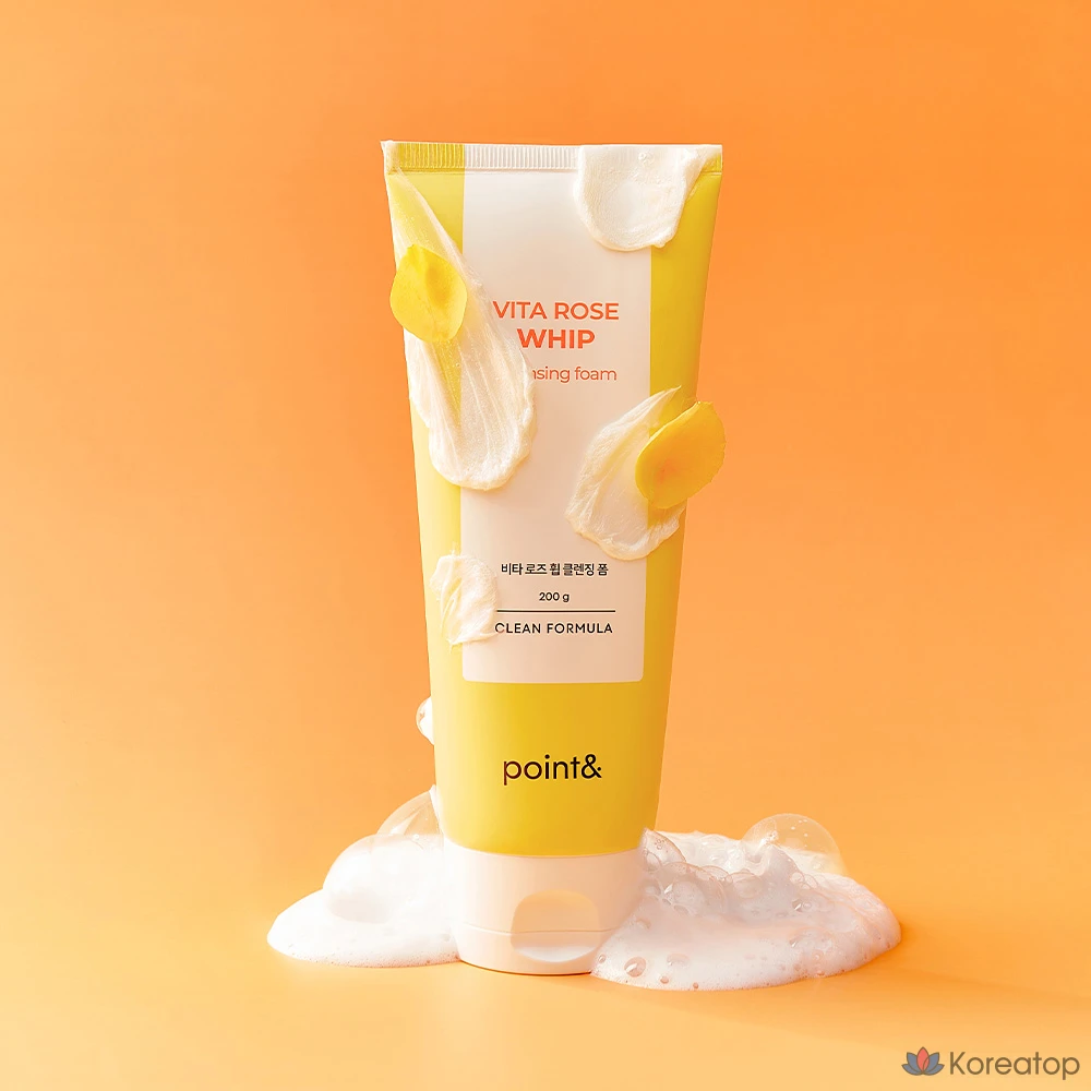 Очищающая пенка для лица Point&amp; Vita Rose Whip, 200 г, 1 шт.