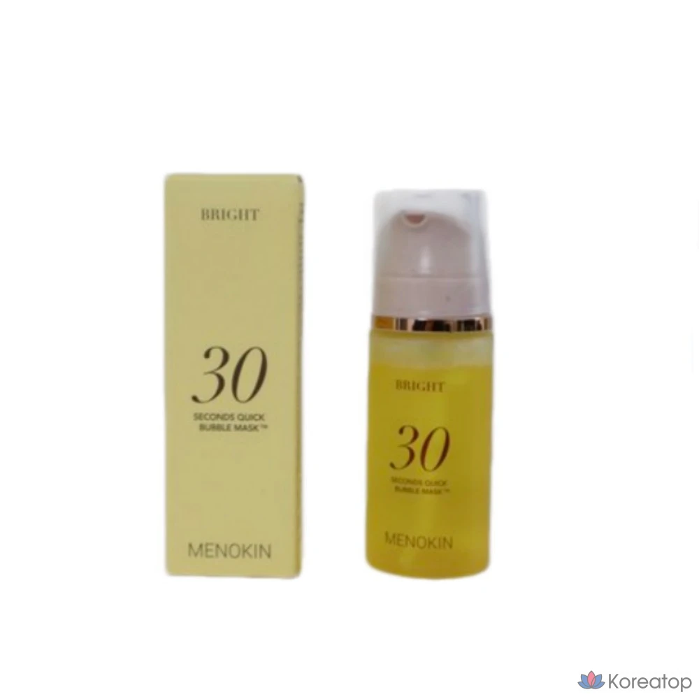 Пузырьковая маска Menokin 30 Seconds Quick Whitening Glow Bubble Mask Bright, 95 мл, 1 шт