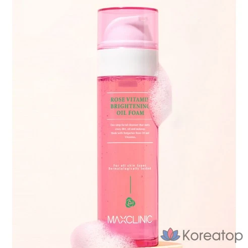 Очищающая пенка Maxclinic Rose Vitamin Brightening Oil