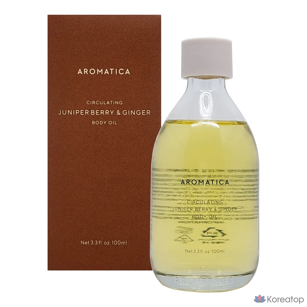 Масло для тела Aromatica Circulating Body Oil с ароматом можжевельника и имбиря, 100 мл, 1 шт.