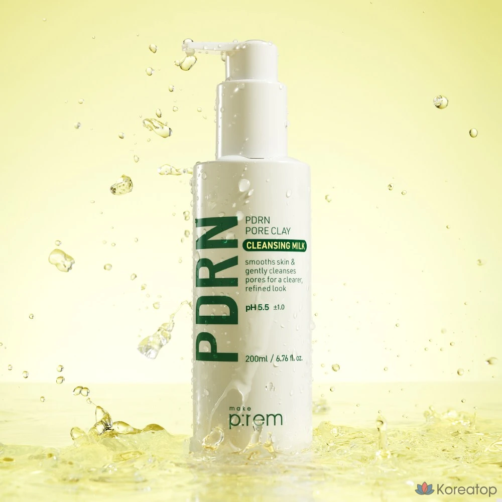 Очищающее молочко для пор Make Prem PDRN с глиной, 200 мл, 200 г, 1 шт.