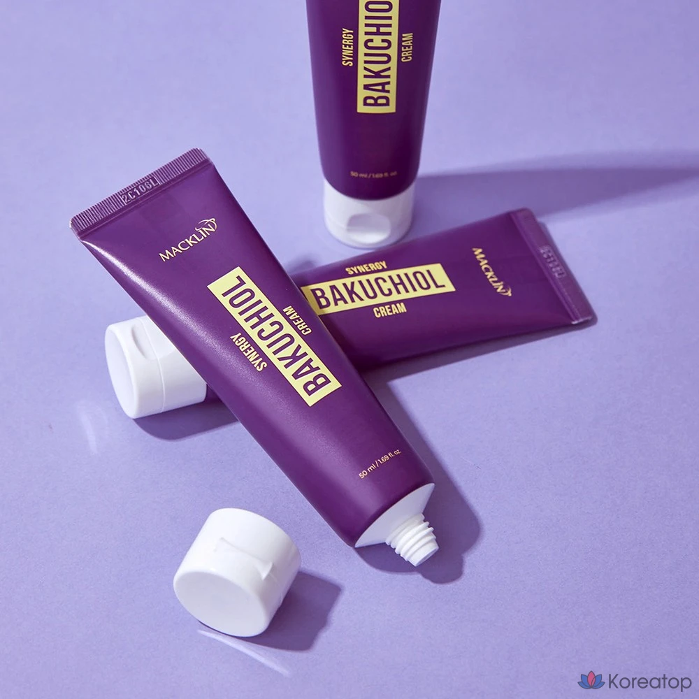 Увлажняющий крем от морщин Macklin Bakuchiol Synergy Cream 50 мл, содержащий ретинол 10 000 ppm. 1 шт.