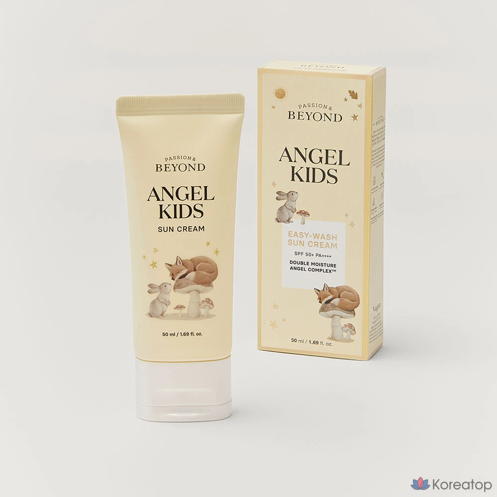 Солнцезащитный крем BEYOND Angel Kids Easy Wash Sun Cream SPF50+ PA++++, 50 мл, 1 шт.