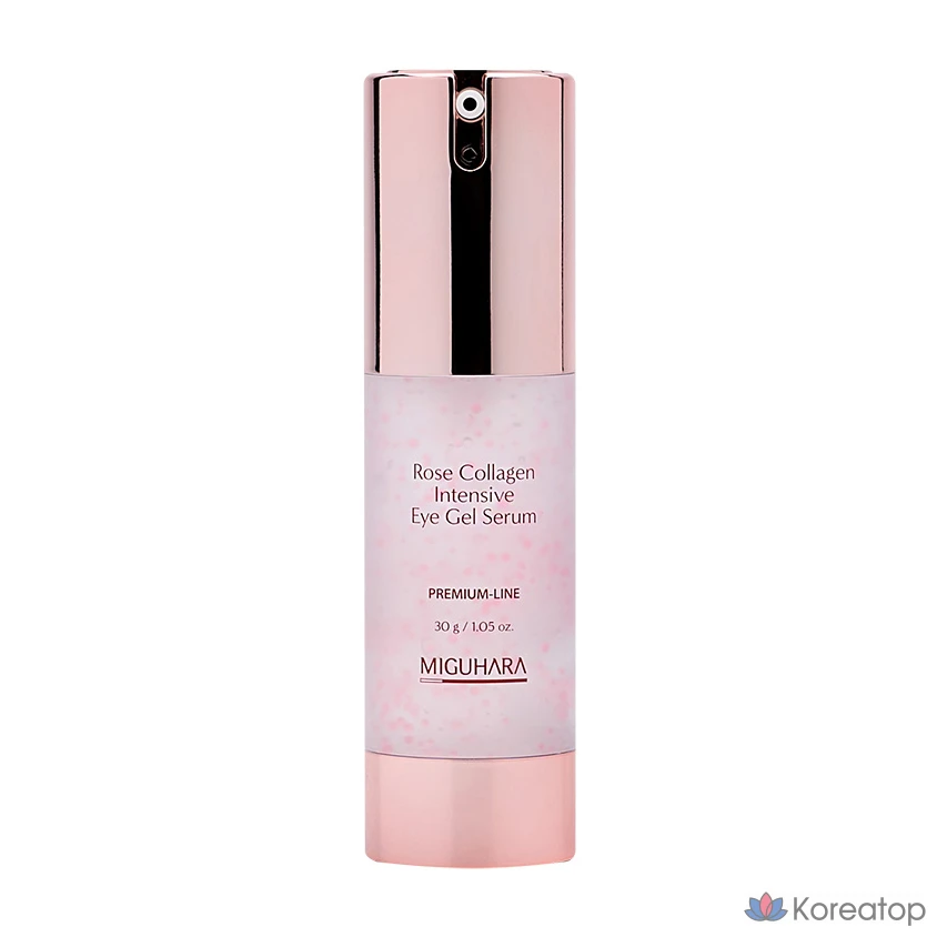 Интенсивный гель-сыворотка для глаз Miguhara Rose Collagen, 1 шт., 30 мл