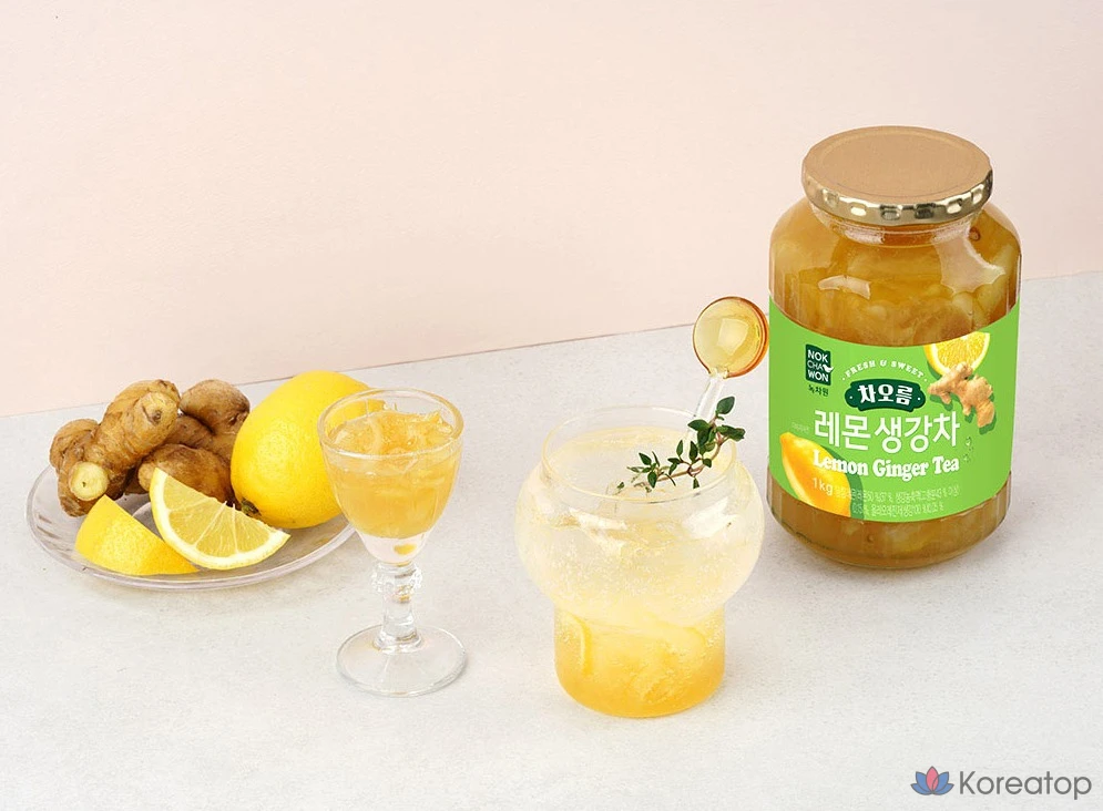 Чай Nokchawon Chaoreum Lemon Ginger Tea, 1 кг, 1 шт.