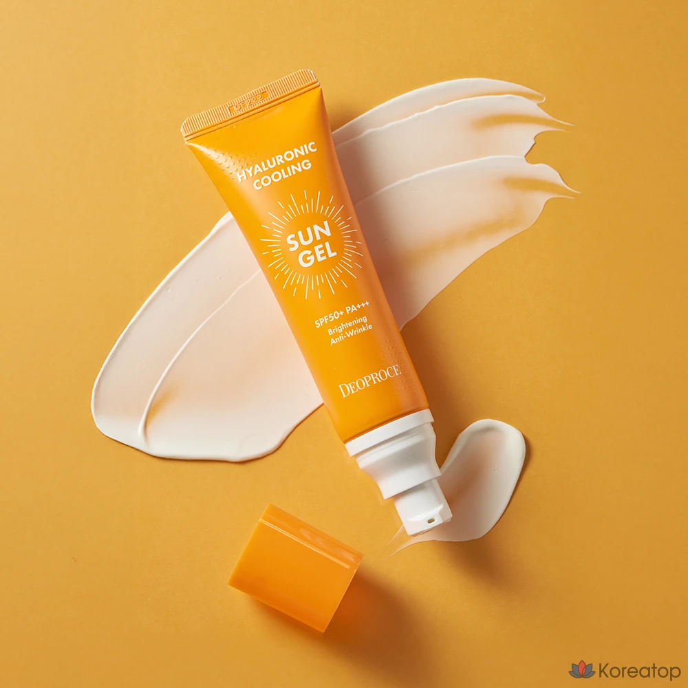 Солнцезащитный гель Deoproce Hyaluronic Cooling Sun Gel Special Edition SPF50+ PA+++, 70 г, 1 шт.