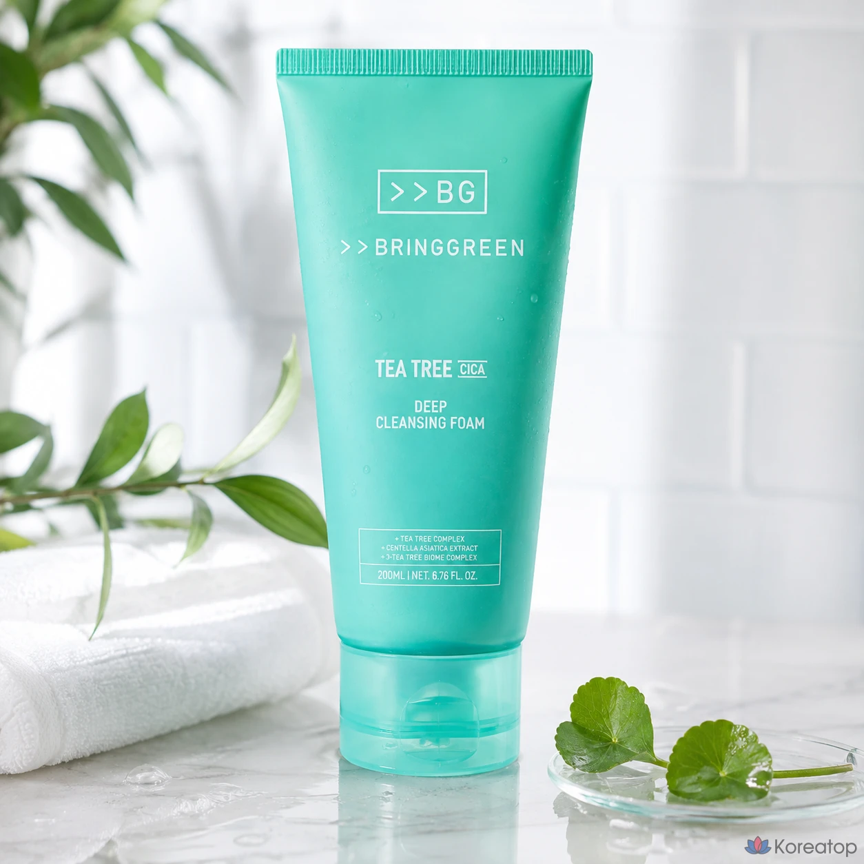 Очищающая пенка Bring Green Tea Tree Cica Deep Cleansing Foam, 200 мл, 1 шт.
