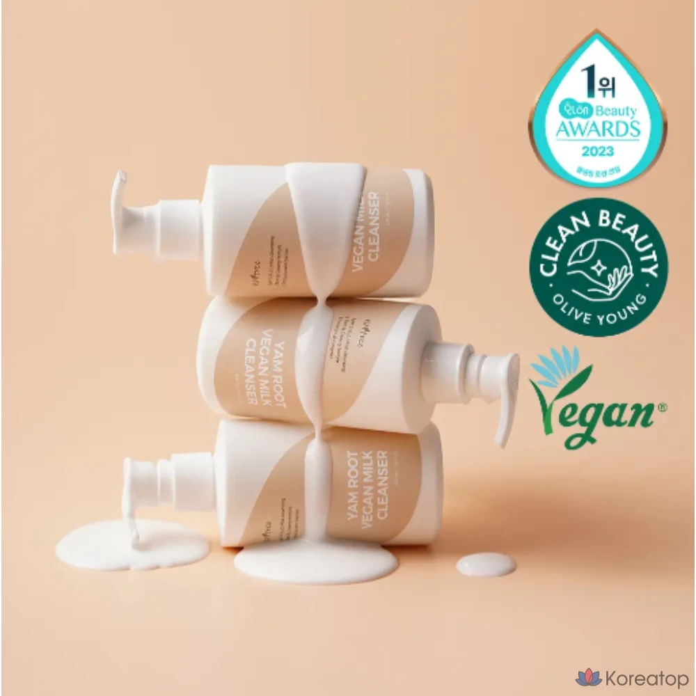 Гидрофильное масло IsNtree Yam Vegan Milk Cleanser, 220 мл + 100 мл, 1 шт., фото 2