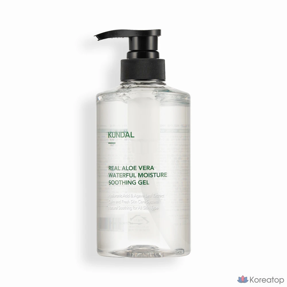 Kundal Real Aloe Vera Увлажняющий успокаивающий гель, 1 шт., 500 мл