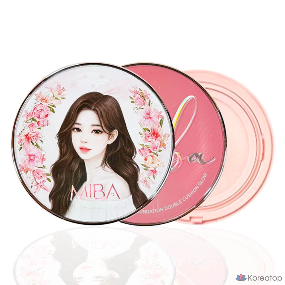 Тени для век MIBA Wang Cushion Glow Simple, 3 сезон, основной продукт 25 г + сменный блок 25 г, 1 шт.