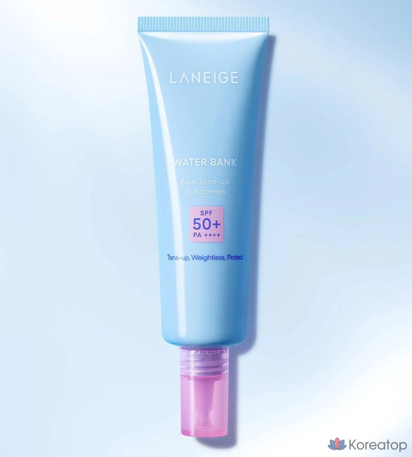 Солнцезащитный крем LANEIGE Water Bank Blue Tone Up Sun Cream SPF 50+ PA ++++, 50 мл, 1 шт.