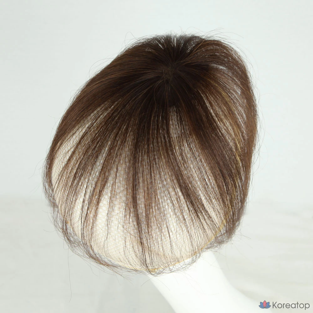 Парик-макушка в виде лисы, объемный стереоскопический парик с пробором в виде бычьей головы, темно-коричневый, 1 шт.