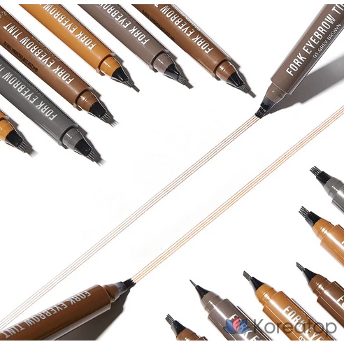 Краска для бровей Lir Fork Eyebrow Tint, серо-черный