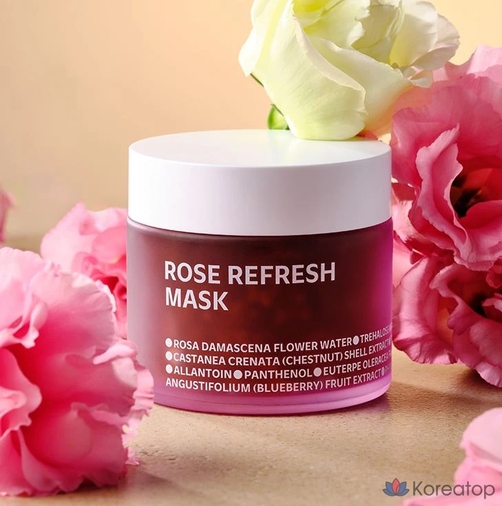 Маска для лица Isoi Rose Refresh Mask 80 г, 1 упаковка, 5 штук, фото 3