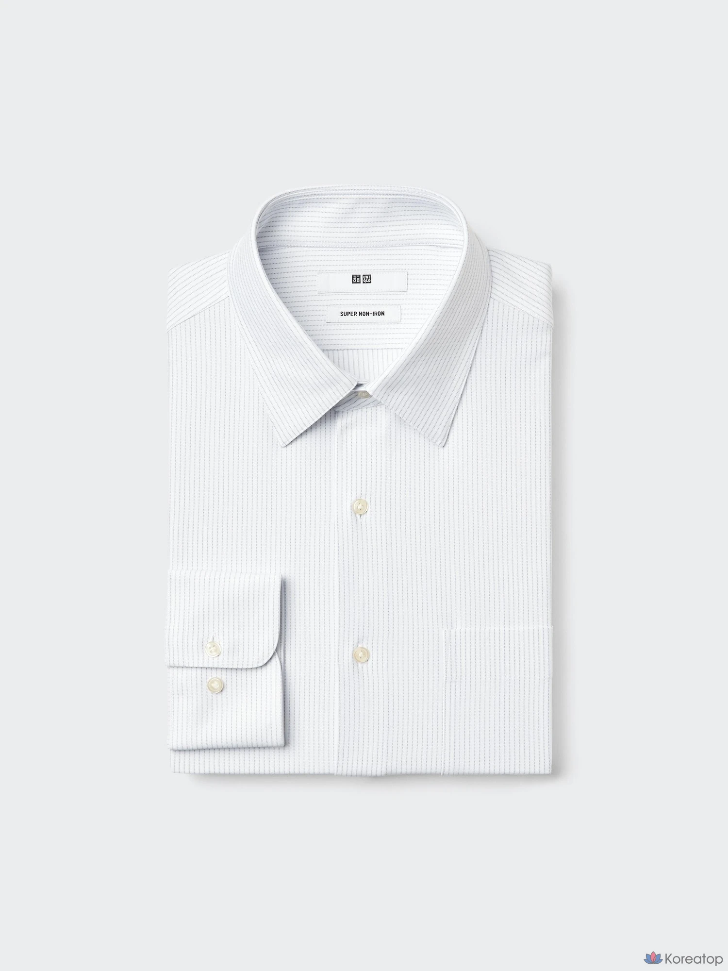 Рубашка Uniqlo Super Non-Iron Stretch Shirt (Regular Collar), в полоску C