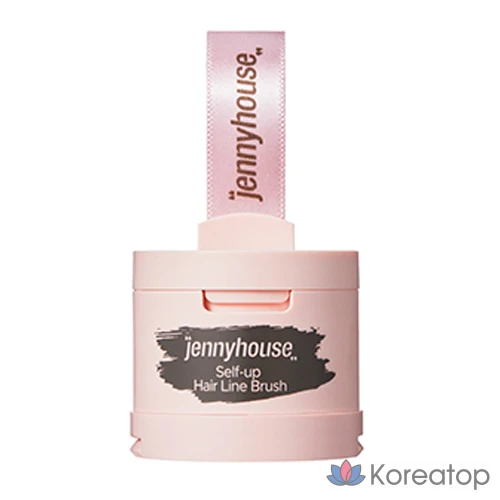 Кисть для укладки волос JennyHouse Cosmetics Self-Up Hairline Brush, 4 г, натуральный коричневый цвет, 1 шт.