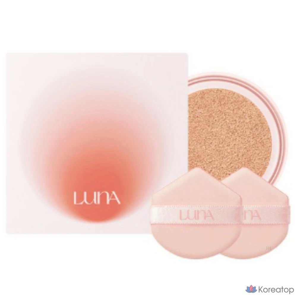 Набор тональных кремов Luna Velvet Fluffy Cushion Foundation, 1 продукт + 1 сменный блок, оттенок № 02 Beige (№ 22-23), 1 шт.