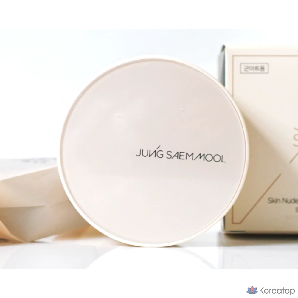 Тональный крем-кушон Jungsaemmool Skin Nuder Cover Layer Cushion, #19_Fairlight (основной продукт + сменный блок), 1 шт.