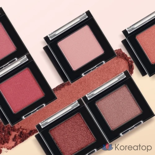 Мерцающие тени для век The Face Shop Mono Cube Shimmer Eyeshadow, PK01, цвет «Кашемирово-розовый», 1 шт.
