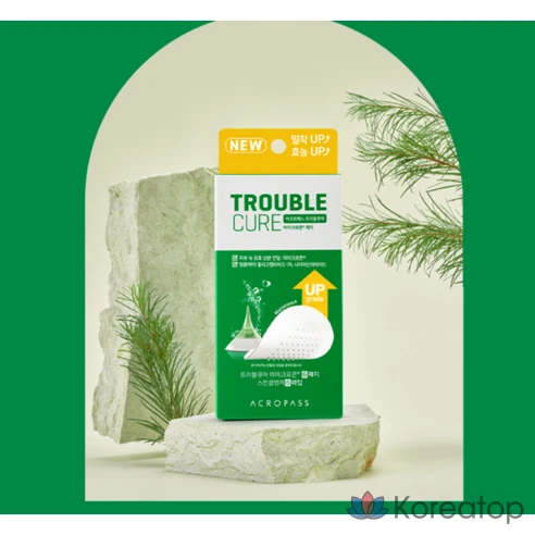 Патчи от прыщей с микроиглами AcroPass Trouble Cure Set (6 очищающих салфеток + 6 патчей)