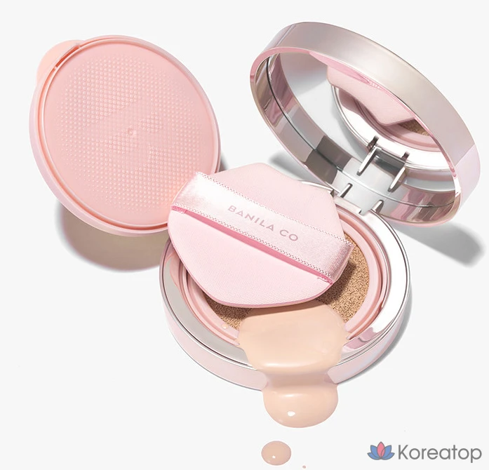 Спонж для кушона BANILA CO Essence Skin Cushion Puff, оттенок pink, 1 шт.