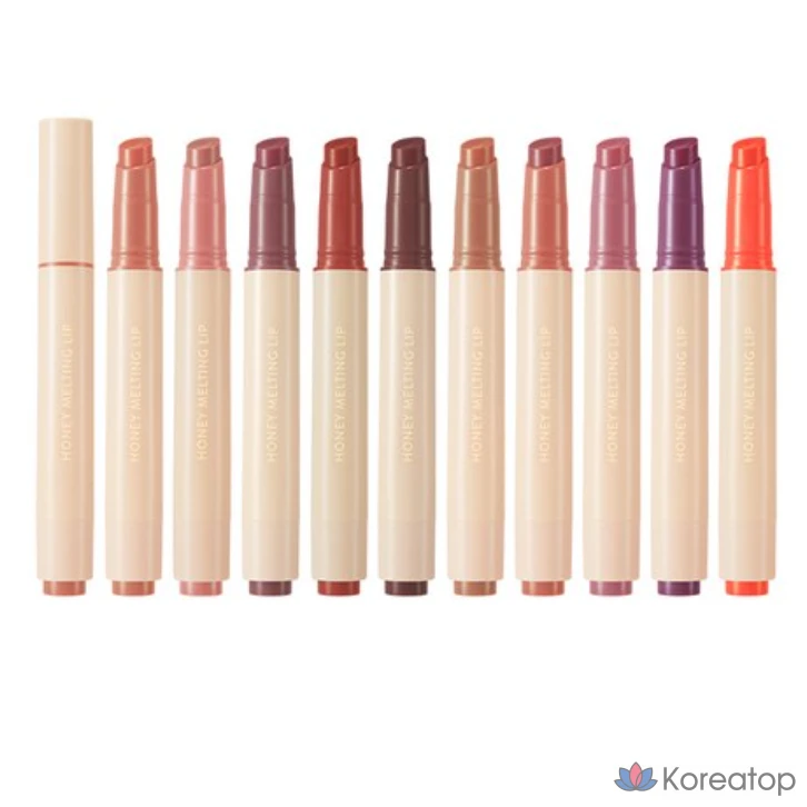 Набор из 10 блесков для губ Nature Republic Honey Melting Lip, оттенок № 9 Tangled Grape, 1 шт.